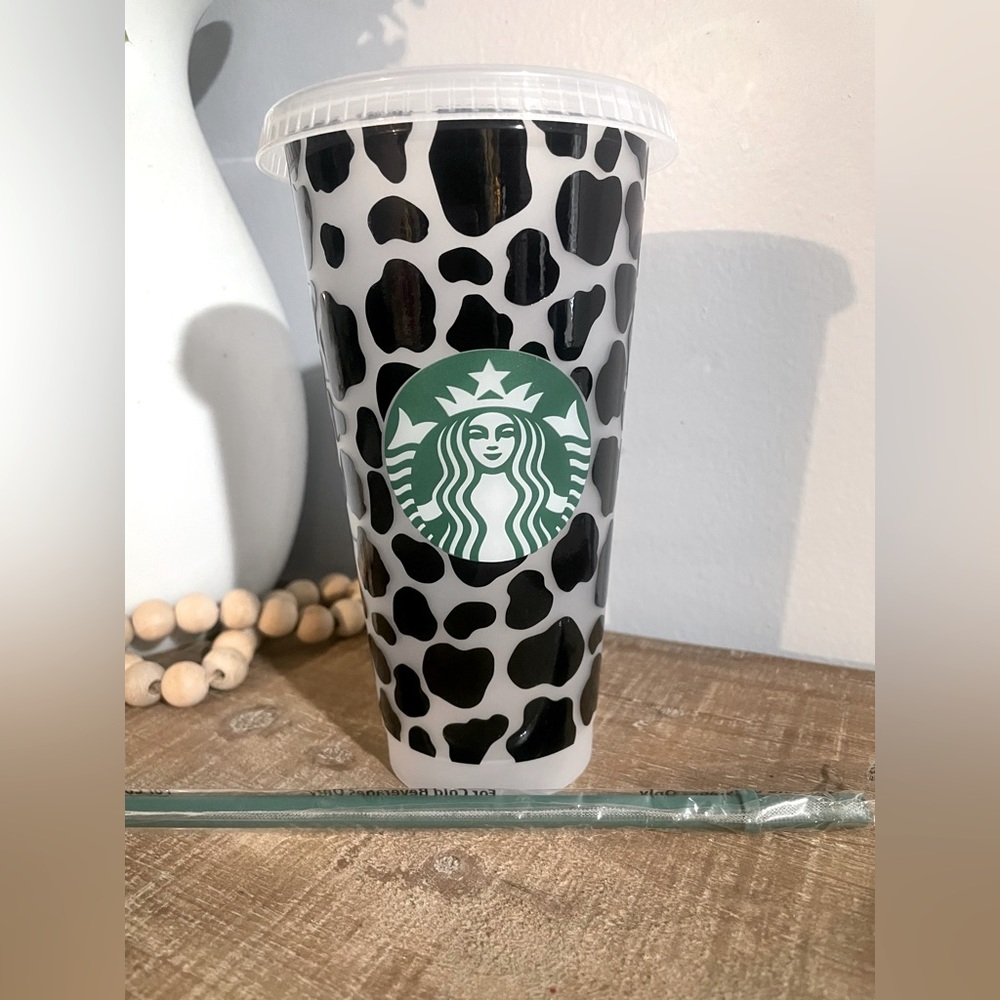 Cow print venti cold cup
